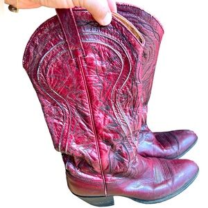 Dan Post Red Ankle Boots